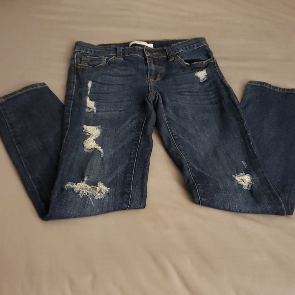 Eunina Sasha Low Rise Relaxed Skinny Crop Jeans